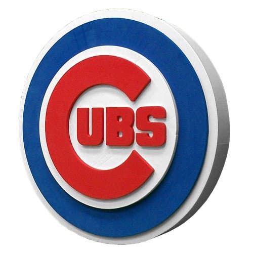 MLB Chicago Cubs Fan Foam Logo Signs