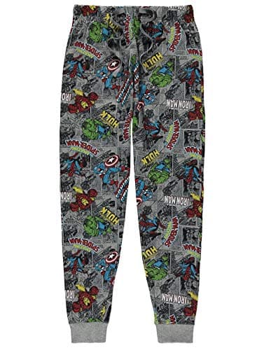 Mens Marvel Comic Strip Cuffed Ankle Pyjama/Lounge Pants
