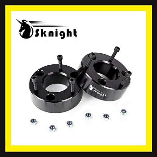Sknight 2pcs 3" Front Strut Spacer Raise Full Suspension Leveling Lift Kit w/ Screws + Nuts For 07-17 Silverado/Sierra 1500