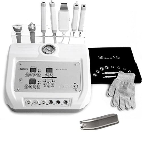 Professional SPA 6 in1 Skin Care Machine REDERM - Diamond Micro Dermabrasion Microcurrent Ultrasonic Skin Scrubber Spatula