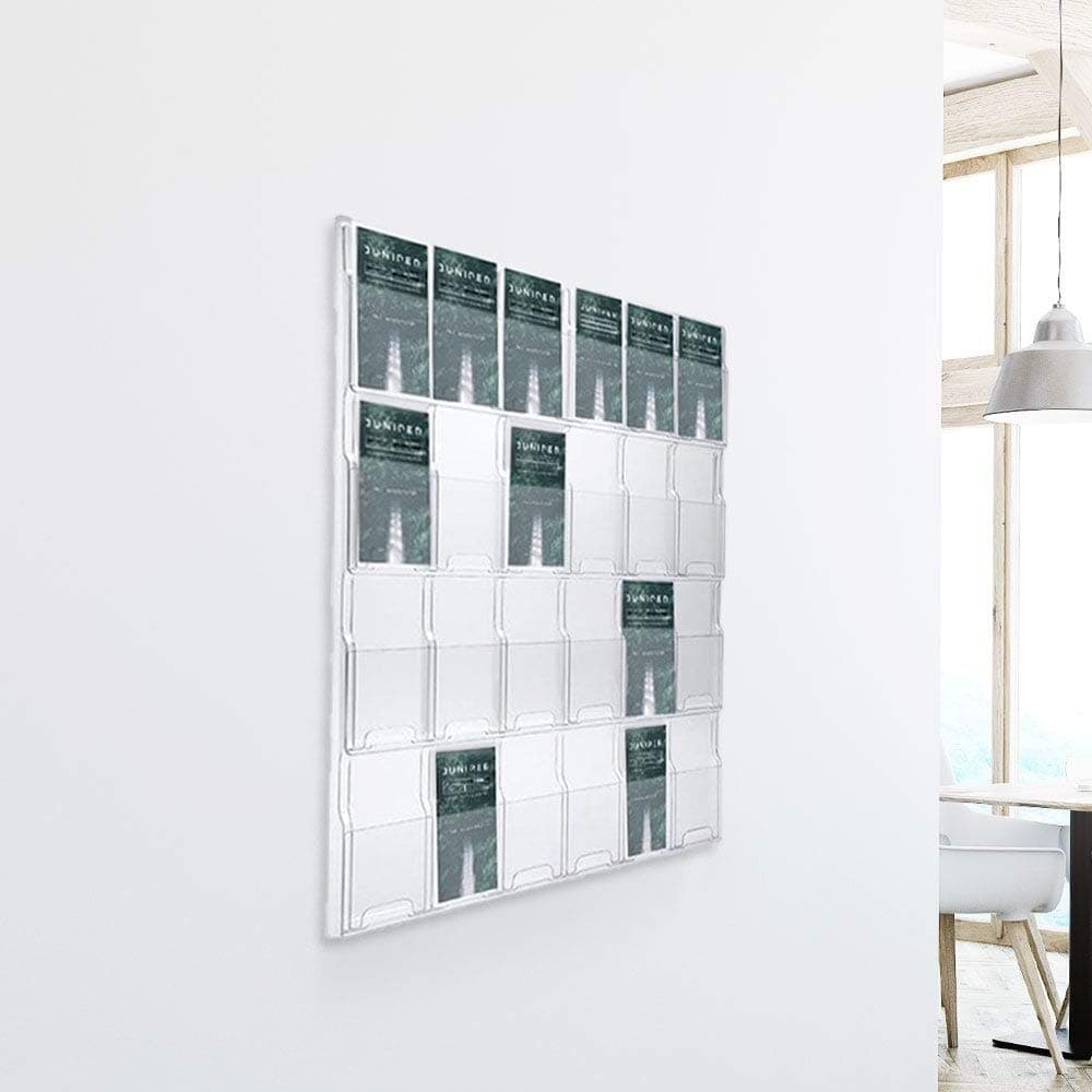 Displaysense 24 Pocket DL Leaflet Holder - Wall Mounted