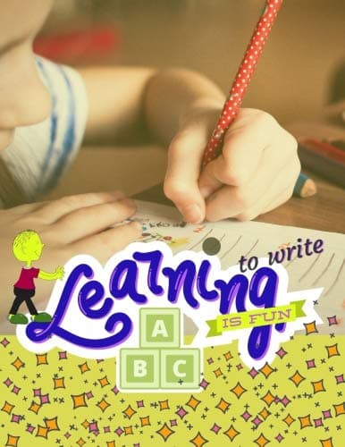 learning to write ABC is fun:handwriting practice paper notebook: 8.5"x11", 200 blank pages:handwriting paper, handwriting workbook, Cursive ... handwriting practice, penmanship practice