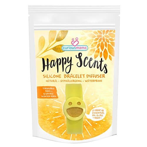 Premium Quality Essential Oils Diffuser Bracelet For Kids By Happy Scents –Aromatherapy &amp; Mosquito Repellent Bracelet – Durable &amp; Thick Felt W/ 3 Different Aromas –Bonus Removal Tool