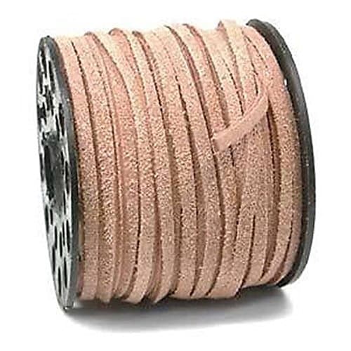 25 Yds. 3mm Split Suede Leather Brown Lacing Stitching Lace Beading Stringing