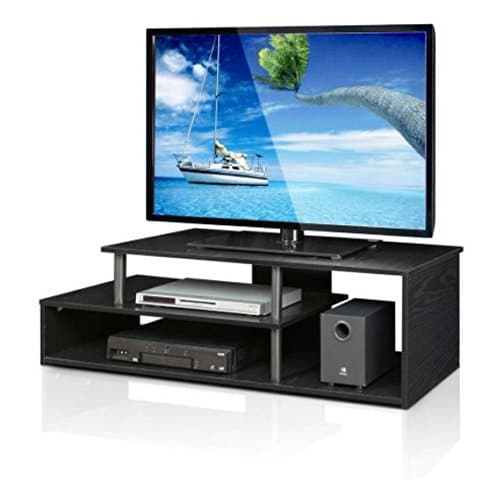 Simple Stylish Sturdy Design Low-Rise Black TV Stand
