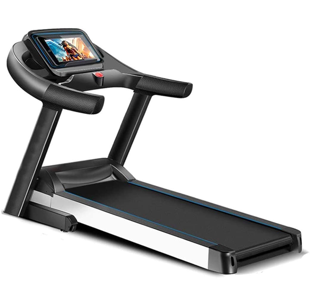 JXH Small Household Multi-Function Treadmill, Built-In Eye Protection HD Screen, with Ipad Bracket, Fully Folded Covering 0.2㎡,Powerful 3.5HP Motor,Maximum Load 130KG,