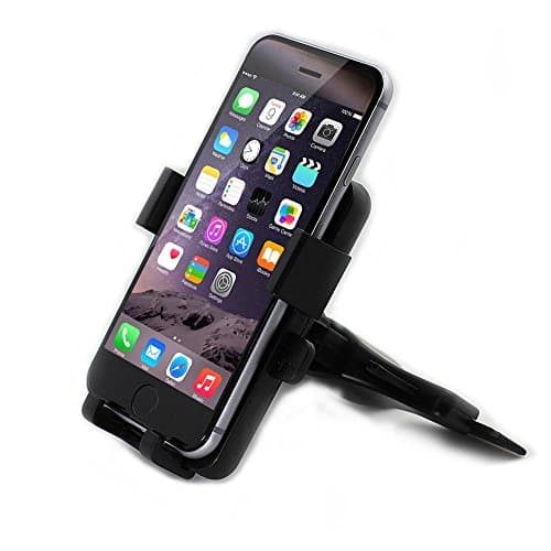 Suntue Iphone Holder for Car Iphone 6 6S Plus Car Mount CD Slot Car Holder For GPS, Samsung Galaxy S5 S6 S7 Edge Note 5 7, Nexus and Other Smartphone (Black)