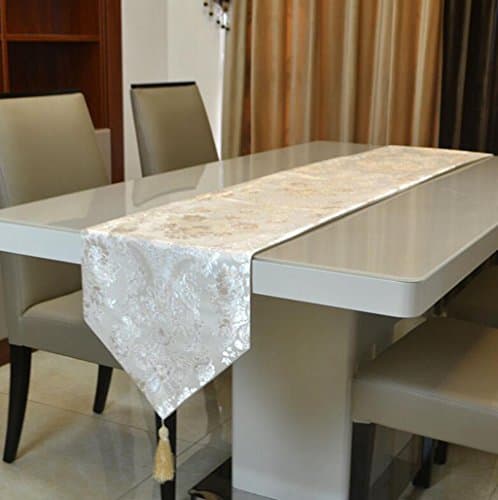 Daeou Silver, jacquard, Table Runner