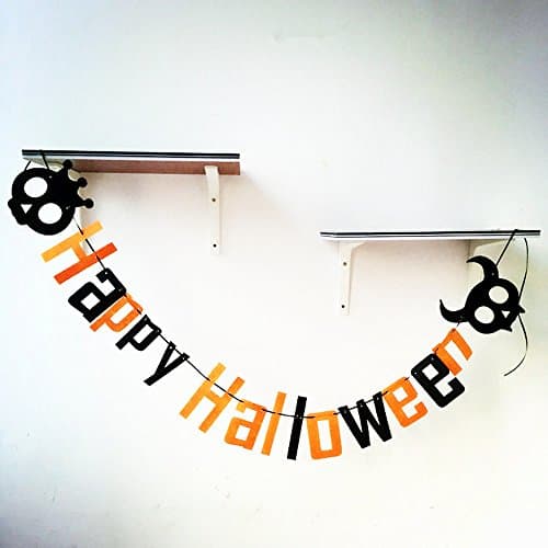 ASSIS Halloween Banner Garland Ghost Hanging Decoration