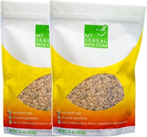 (2 Pack) Seeduction Organic Ancient Grain Flakes with Chia, Flax, Pumpkin and Sunflower Seeds No Sugar Added All-Natural Cereal - 2x 16 oz