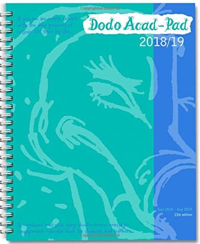 Dodo Acad-Pad 2018-2019 Mid Year Desk Diary, Academic Year, Week to View: A mid-year diary-doodle-memo-message-engagement-calendar-organiser-planner book for students, teachers & scholars