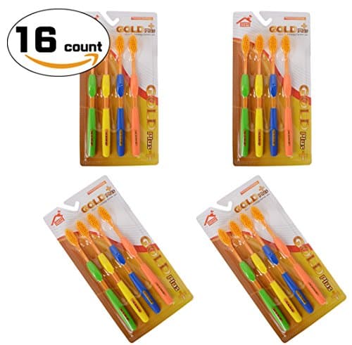 NANO Dental Toothbrushes [16P] Dual Soft Bristles