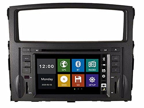 7" in-dash Car DVD player with GPS navigation,free map, USB/SD,AUX,BT/TV,CANBUS,audio Radio stereo,car multimedia headunit for Mitsubishi pajero