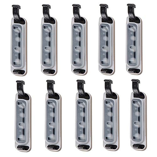 SUIE 10Pcs S5 Micro USB Charging Replacement Port Plug Cover Dust Cap Shield for Samsung Galaxy S5 i9600 (White)