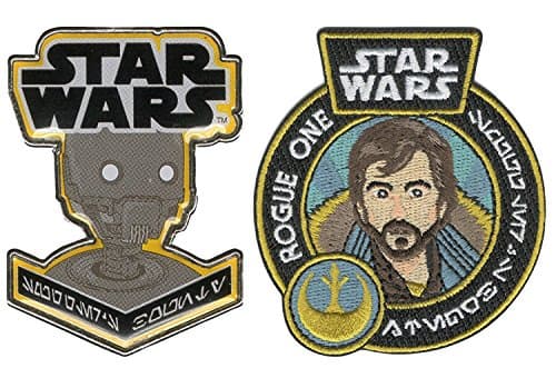 Star Wars Rogue One K-2SO Pin and Captain Cassian Andor Patch Funko