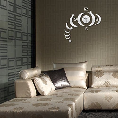 YanCui@ Acrylic Wall Clock Sticker DIY 3D Mirror Wall Stickers