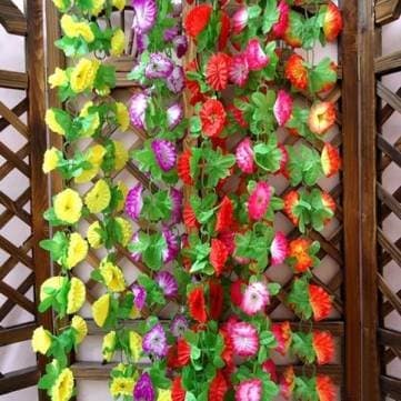 UR Home Decor 1 String Simulation Artificial Flower Arch Wall Wedding Decoration