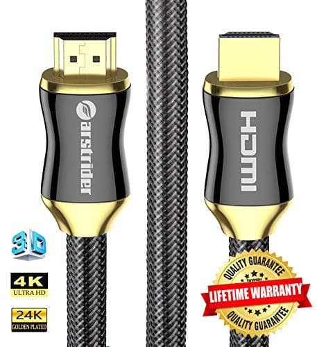 4K HDMI Cable/HDMI Cord 10ft - Ultra HD 4K Ready HDMI 2.0 (4K@60Hz 4:4:4) - High Speed 18Gbps - 28AWG Braided Cord…