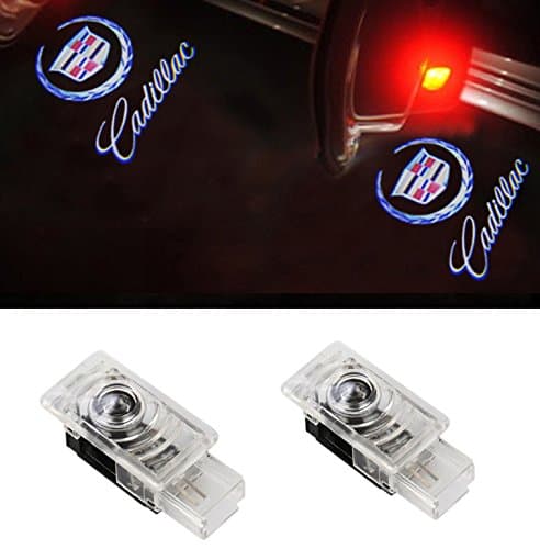TF 2pcs Easy Installation Car Door Lights LED Logo Projector Ghost Shadow Welcome Lights (For Cadillac SRX XTS)