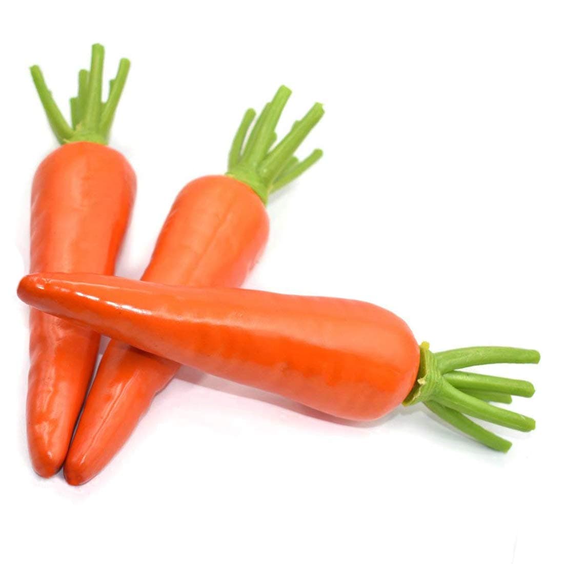 Hagao Fake Carrot Artificial Vegetable Carrots Simulation Plastic Lifelike for Easter House Kitchen Party Pub Decoration Cabinet Ornament 3 pcs