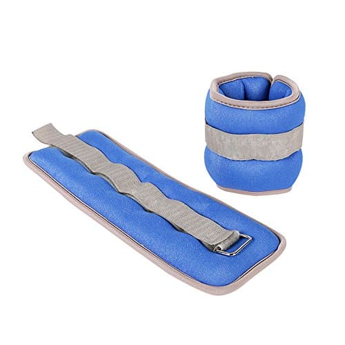 QYSM Ankle Weights, Durable Wrist Weight (1 Pair) Adjustable Strap for Fitness, Exercise, Walking, Jogging, Gymnastics, Aerobics, Gym (0.5kg/1.0kg/1.5kg/2.0kg)