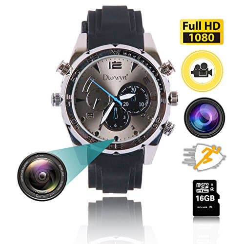ZFLTEI Portable HD 1080P Video Watch Camera, Security Camera Loop Video Recorder Built-in 16G Mini Nanny Cam Wristband