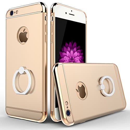 Zhimong Mobile Phone Shell Plating Ring Bracket,Car hook，iphone6 Case,Black，gold，rosegold，sliver，Red For 4.7,5.5