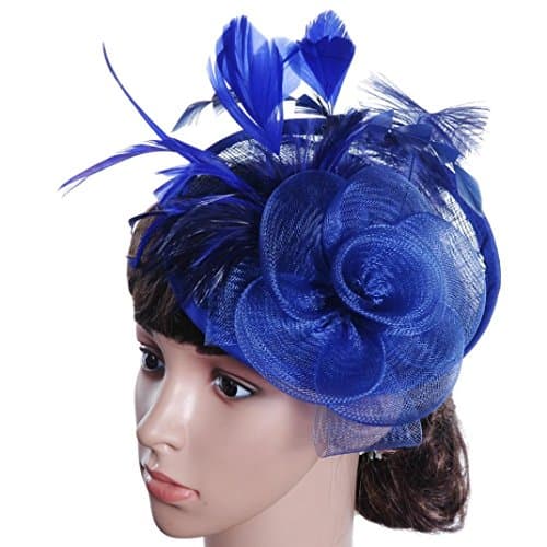 Wedding Party Hat,Wensltd Elegant Womens Feather Mesh Net Sinamay Fascinator Hat