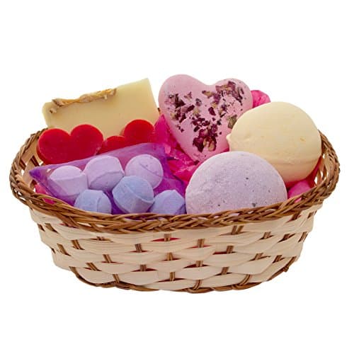 Luxury Pamper Hamper Medium Basket -Bath Bomb and Soap Gift Set - Perfect Gift by The Beauty Bakery
