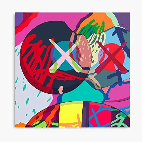 Akalin KAWS Art 3D Canvas Printing Radon Frame Canvas Home Decorative Wall Art Painting Mural Printing 8"" x8