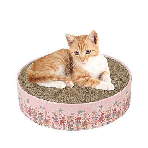 Old Tjikko Cat Scratch Pad,Scratcher with Catnip,Scratching Posts,Cat Toy Scratch Board Lounge