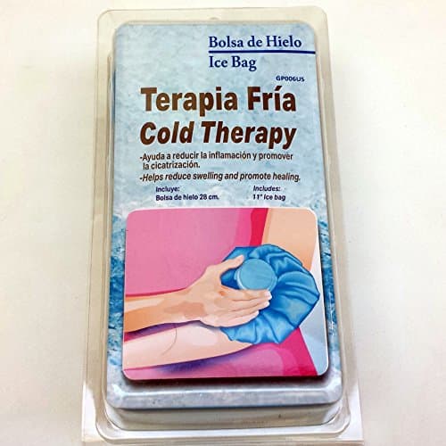 Cold Theraphy Ice Bag Reusable Rubber Blue Large 11" (28cm) for Head Shoulders