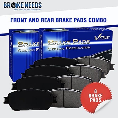 V-Trust Top Quality OE Replacement Ceramic Brake Pads Combo-VTCRDC000104-[FRONT+REAR Wheel]