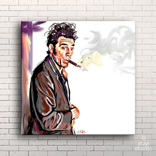 STAS Studio COSMO KRAMER Seinfeld - Painting Giclee CANVAS PRINT by (Medium/MOUNTED Gallery Wrap)