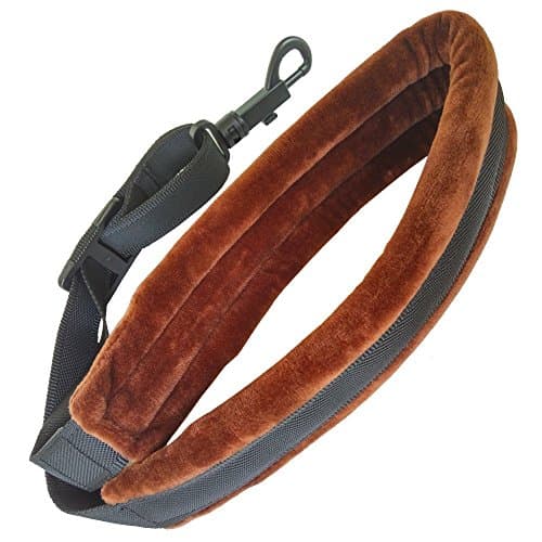 Saxophone Neck Strap with Extra Comfortable Design Ideal for Tenor and Alto Saxophones, Clarinets Oboes and English Horns Adjustable Strap (brown)