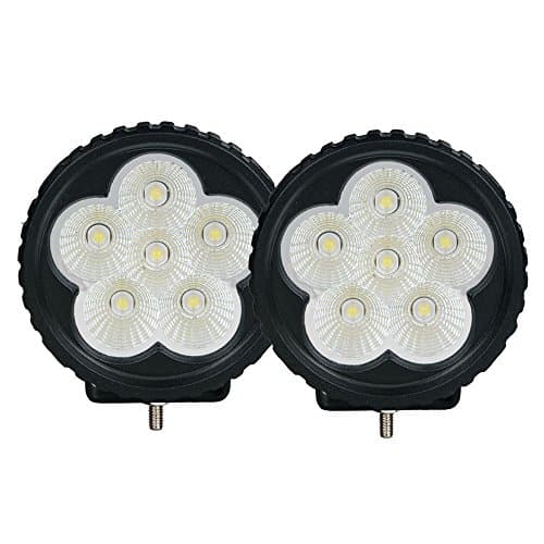 SAFU 2PCS 3.5 INCH Round 18W LED Work Light For Off Road Trucks 4X4 Jeep SUV ATV 4X4 Flood Beam 60 Degree 1800LM Car Fog Lamp Pick Up Lights IP 68 12V 24V Agriculture Lights