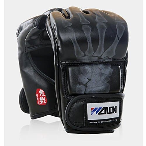 MMA UFC Sparring Grappling Boxing Fight Punch Ultimate Mitts Leather Gloves