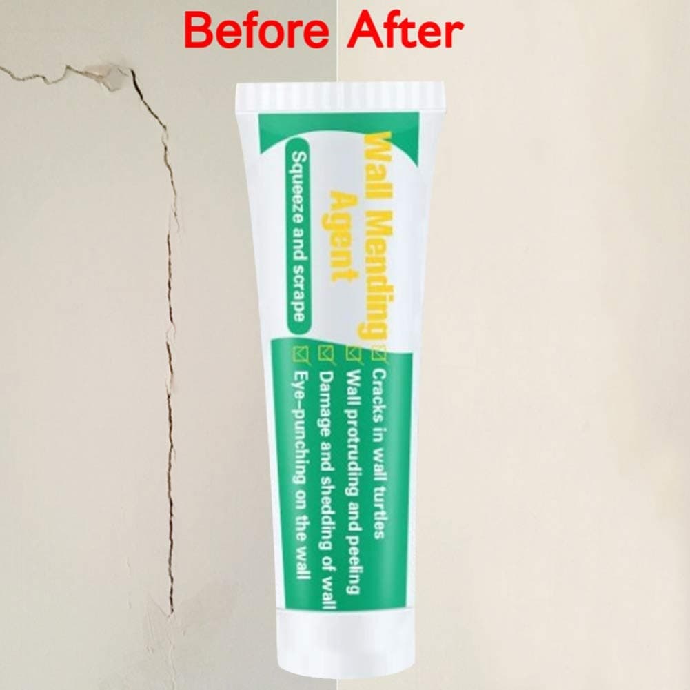 Universal Wall Repair Cream with Scraper, Wall Mending Agent Wall Crack Filler Weatherproof Expanding Foam Filler 30g/130g
