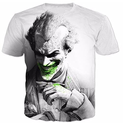 2018 Men Short Sleeve Joker Why So Serious 3D Print Fashion Harajuku Summer Tees Tops