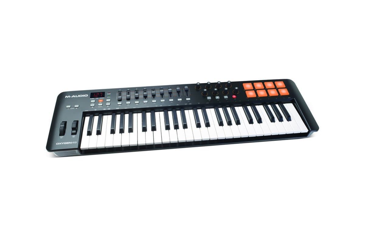 M Audio Oxygen 49 IV | 49 Key USB/MIDI Keyboard With 8 Trigger Pads & A Full Consignment of Production/Performance Ready Controls