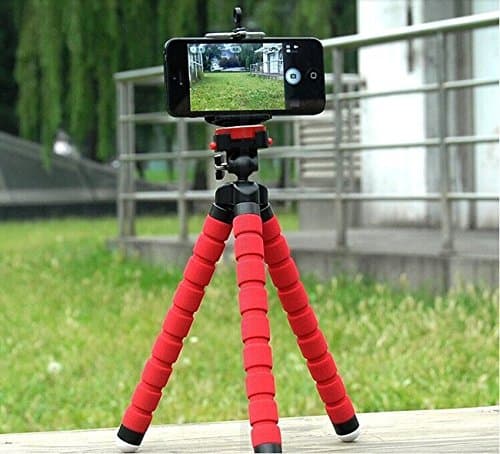 Flexible Tripod For Your Camera, Phone, Flashlight or GoPro, Lightweight and Compact Professional Stand (red)