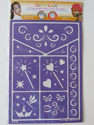 FACE PAINT STENCILS FAIRY PRINCESS