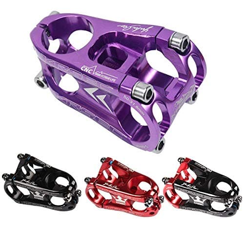 Homewind Bicycle Handlebar Stem, Bicycle bar Stems 31.8 * 50 mm Ultra Light Short Aluminum Alloy Bicycle Handlebar and Stem for Most Bicycle,Mountain Bike,Road Bike,MTB,BMX