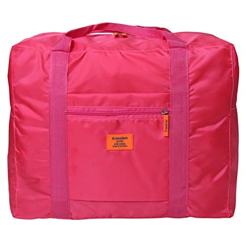 Folding Travel Bag With Highcacity Waterproof Duffle Bag (red)