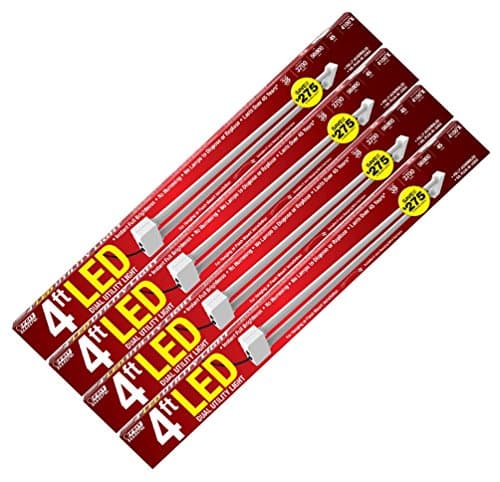 LED Utility Shoplight 38 watt 4 feet (48"). 4100k soft white. Hanging hardware included. Ready to use Plug &amp; Play