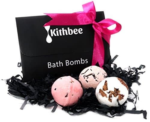 Natural Bath Bombs Gift Set of 6 with Cocoa and Shea Butter,Bath Balls for Dry Skin,Coffee Flower Lovers,Gift for Women,Luxury Beauty for Dry Skin, New Mom,Kids,Bridesmaid,Gift Idea for Her, Home