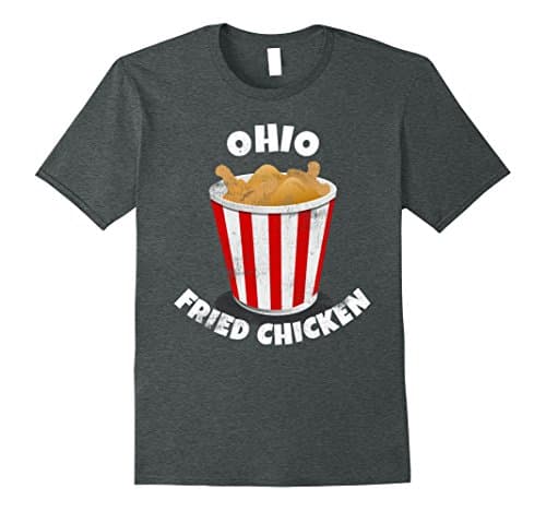 Mens Ohio Fried Chicken Shirt Small Dark Heather