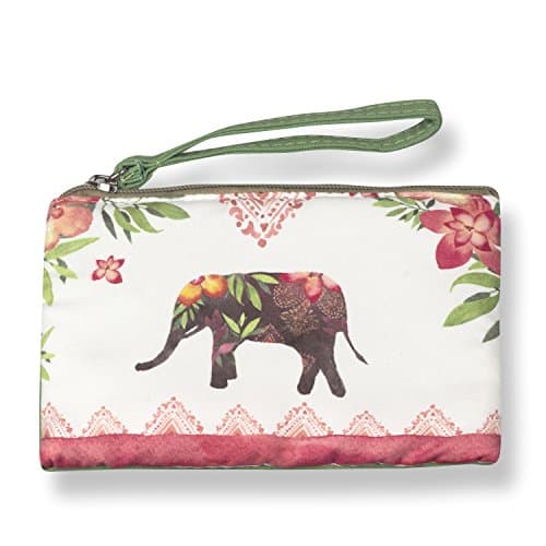 Coin Purses Retro Canvas Small Wallet Pouch For Key Money Changes Case Bag Gift Day Clutch With Zipper (Elephant A)