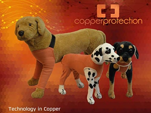 THERAPEUTIC COPPER SUIT M9, comfier post surgical care, E-collar alternative, helps wound healing, and a wide range of dermatological issues (Mixed Leg, 9)