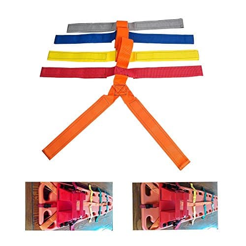Spine Board Straps,Risingmed Spineboard /Backboard Kits 10 Point Immobilization Straps Spine Plate Dedicated Straps Spinal Fixation of the Spine Board - Universal Emergency Reusable Rescue Lightweight